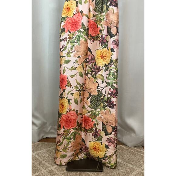 Kay Unger Frida Walk Thru Jumpsuit Dress Bridal Blush Multi Size 0 NWT Dressy - Picture 15 of 16